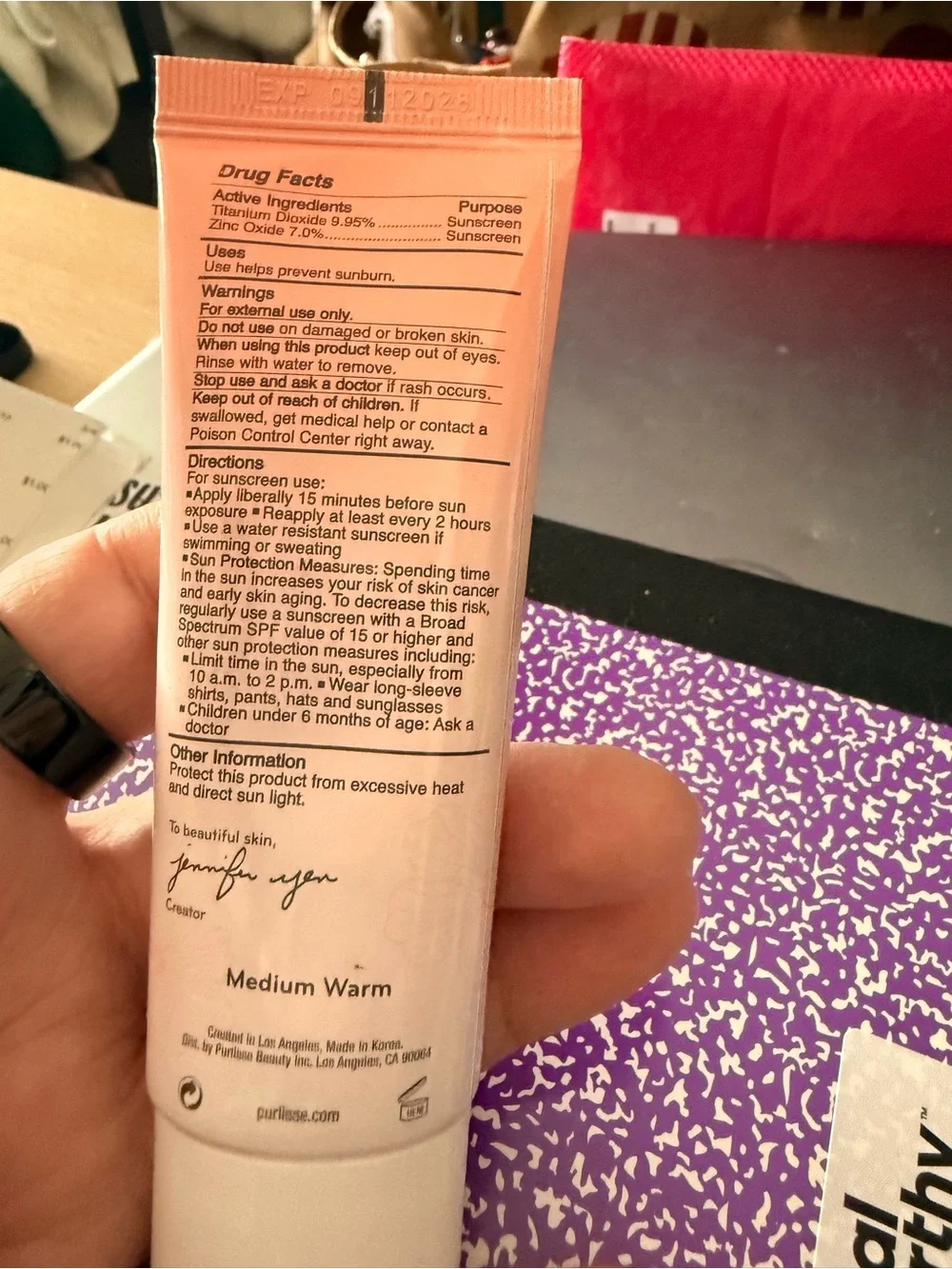 purlisse Ageless Glow Serum BB Cream – Peach/White Packaging
